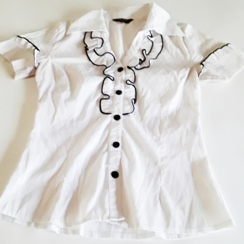 UZ SA Fashion Pirate Shirt Chambray Blouse